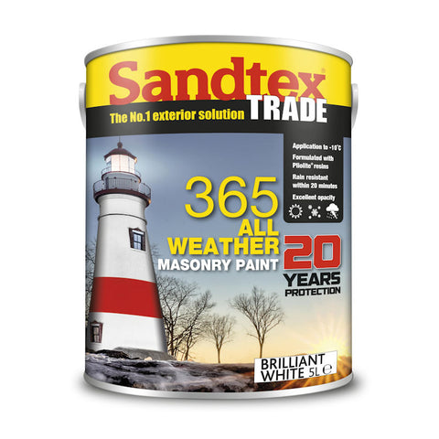 Sandtex 365 All Weather Masonry Paint - Magnolia