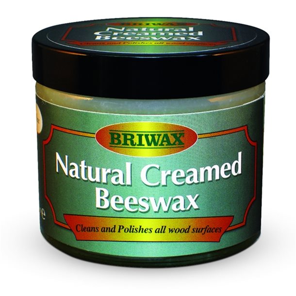 Briwax Natural Creamed Beeswax Clear Satin Finish 250ml
