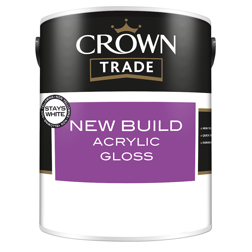 Crown Trade New Build Acrylic Gloss White
