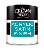 Crown Trade Acrylic Satin Finish White