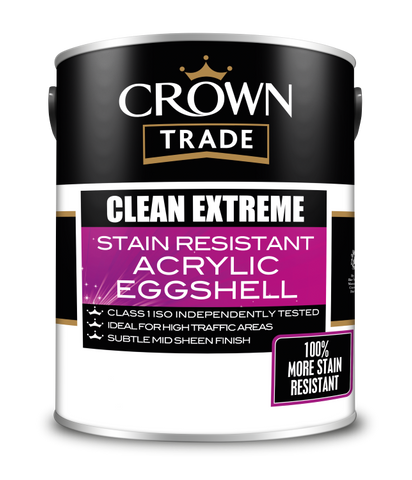 Crown Trade Clean Extreme Acrylic Eggshell White