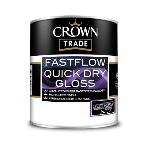 Crown Trade Fastflow Quick Dry Gloss White