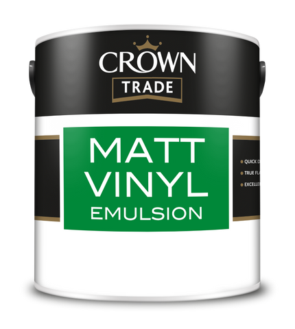 Crown Trade Matt Vinyl Emulsion White