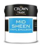 Crown Trade Mid Sheen Vinyl Emulsion Brilliant White