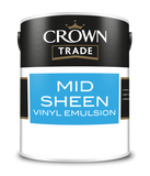 Crown Trade Mid Sheen Vinyl Emulsion Colours