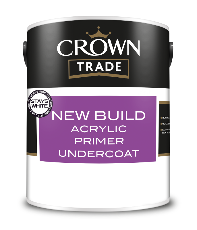 Crown Trade New Build Acrylic Primer Undercoat White