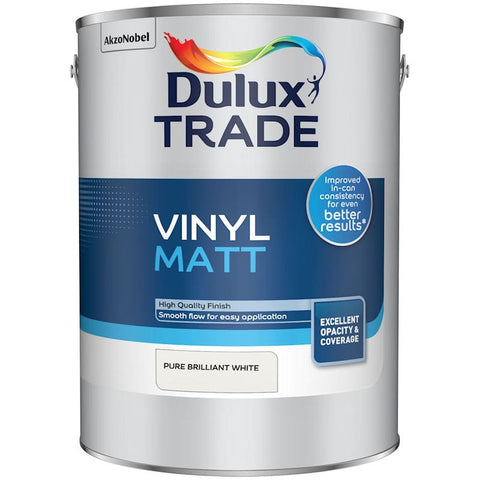 Dulux Trade Vinyl Matt Emulsion Pure Brilliant White