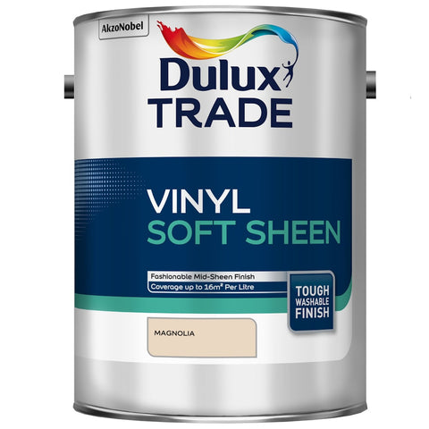 Dulux Trade Vinyl Soft Sheen Magnolia 5 Litres