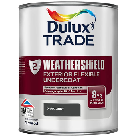 Dulux Trade Weathershield Flexible Undercoat Dark Grey