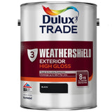 Dulux Trade Weathershield Exterior High Gloss Black