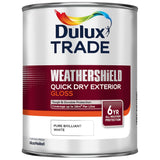 Dulux Trade Weathershield Quick Dry Exterior Gloss Pure Brilliant White
