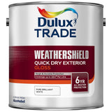 Dulux Trade Weathershield Quick Dry Exterior Gloss Pure Brilliant White