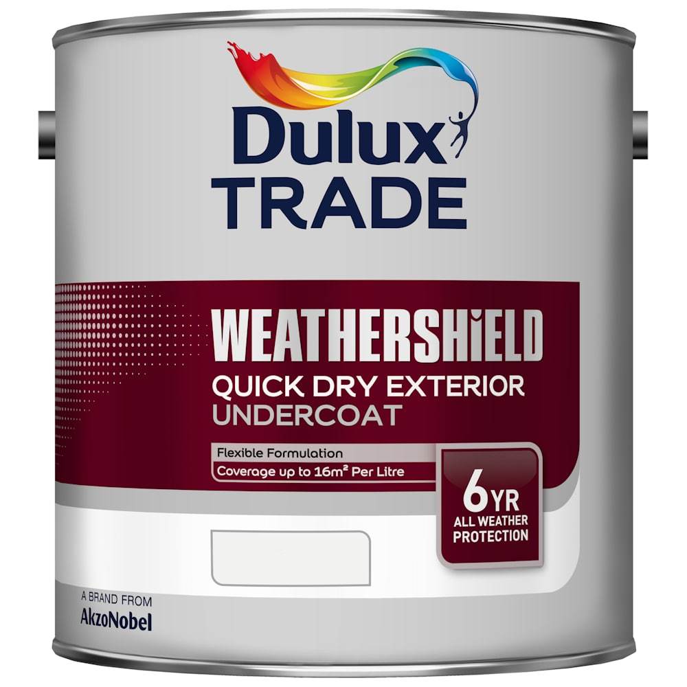 Dulux Trade Weathershield Quick Dry Undercoat Brilliant White