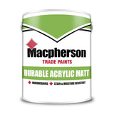 Macpherson Durable Acrylic Matt Brilliant White