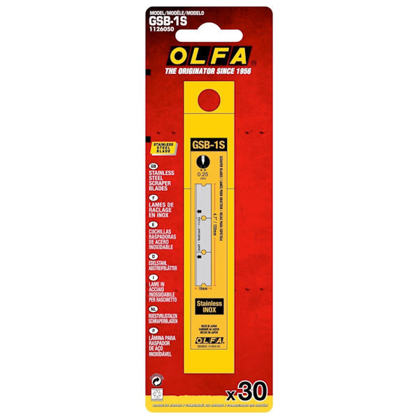 OLFA Stainless Steel Blade for GSR-1 (Pack of 30)