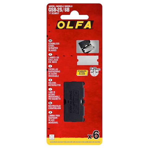 OLFA Stainless Steel Blade for GSR-2 (Pack of 6)