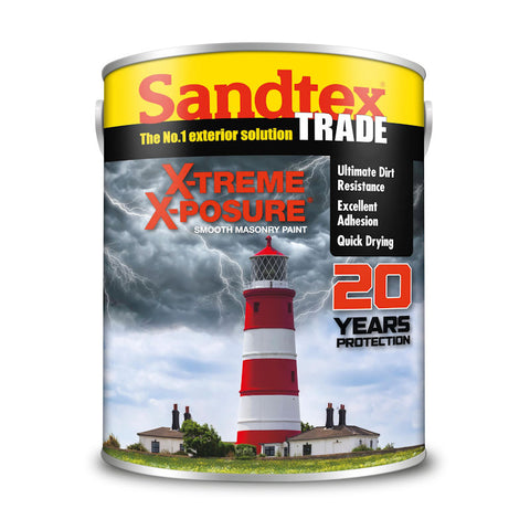 Sandtex Trade X-Treme X-Posure Smooth Masonry 5 Litres Brilliant White