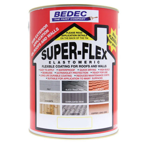 Bedec Super-Flex Elastomeric Flexible Coasting Paint - Colour Supplies (Chesham) Ltd