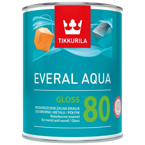 Tikkurila Everal Aqua Gloss 80 Colours