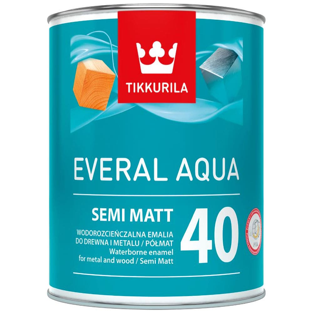 Tikkurila Everal Aqua Semi Matt 40 Colours