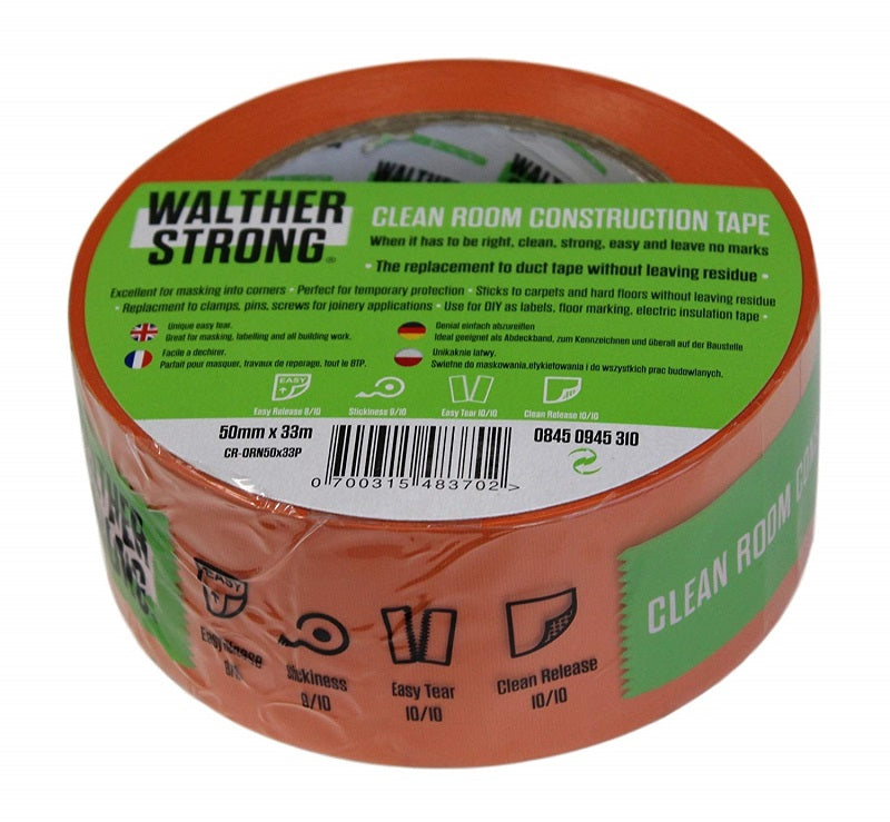 Walter Strong Cleanroom Construction Tape (50mm x 33m)