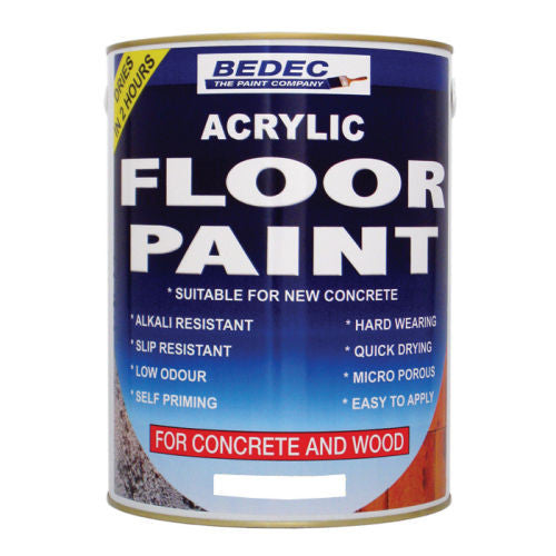 Bedec Acryic FLOOR Paint - Colour Supplies (Chesham) Ltd