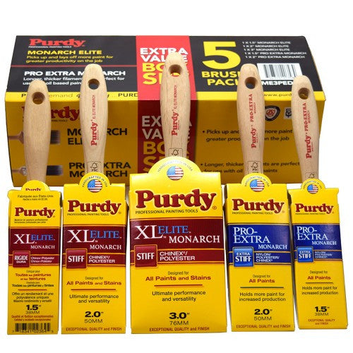 Purdy 5 Pack Brush Set - Colour Supplies (Chesham) Ltd - 1